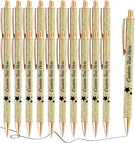 Miniatura 45 de Aolun 10 bolígrafos personalizados con nombre, bolígrafo retráctil con mensaje de texto para mujeres, enfermeras, escritura, cumpleaños, graduación