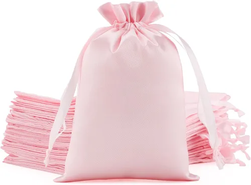 Miniatura 19 de Bolsas de regalo pequeñas de satén negro, 30 unidades de 3 x 4 con cordón, para aula de niños, boda, cumpleaños, graduación, recuerdos de fiesta