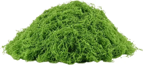 Miniatura 5 de Musgo simulado verde, hierba artificial filamentosa de color bosque, utilizado para producción de paisajes, arte mural, Pascua, decoración