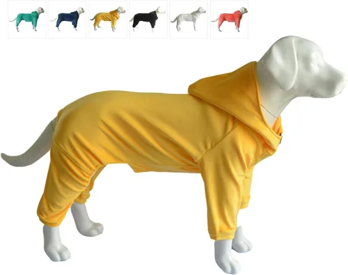 Miniatura 12 de Pijamas para perros, overoles para mascotas, pijamas para todas las estaciones, sudaderas de terciopelo para perros de 4 patas y cuatro pies