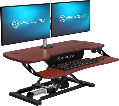 Miniatura 10 de VERSADESK PowerPro Elite - Convertidor de escritorio eléctrico ajustable de 36 pulgadas con controlador programable y concentrador USB. Aplicación