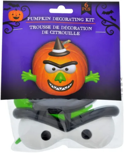 Miniatura 4 de Greenbrier International Kits de decoración de calabaza, 4 juegos diferentes (monstruos y brujas)