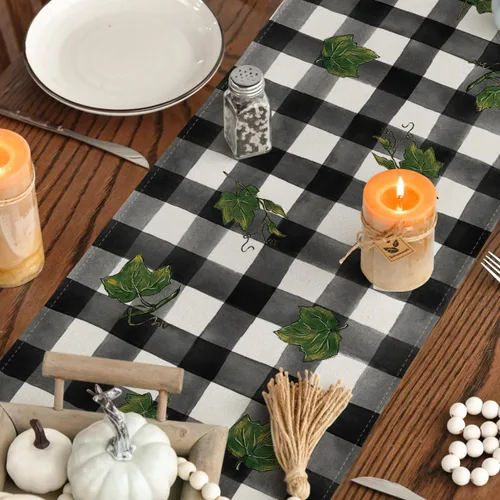 Miniatura 7 de Artoid Mode Camino de mesa de otoño agradecido con lazo, diseño de calabaza, Acción de Gracias, cocina, comedor, decoración para el hogar, fiesta