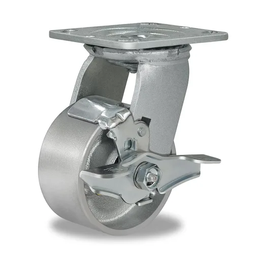 Miniatura 43 de Ruedas giratorias de 4 x 2 pulgadas, ruedas industriales resistentes, ruedas giratorias con rodamiento de rodillos - Ruedas de hierro fundido