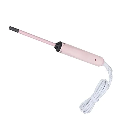 Miniatura 9 de Brrnoo Rizador profesional, pinza rizadora pequeña y fina de 0.354 in, superficie de calefacción de cerámica, crea rizos de larga duración