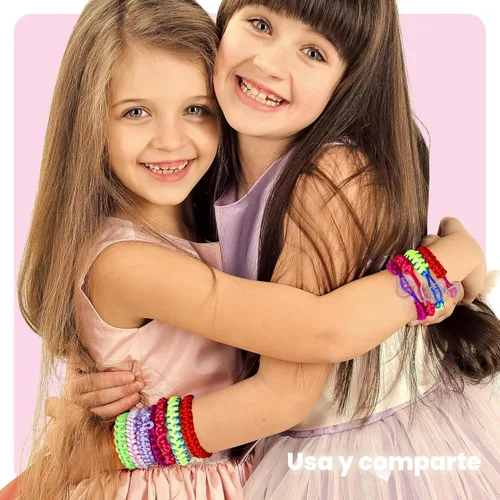 Miniatura 7 de Pretty Me Kit de fabricación de pulseras de la amistad para niñas, manualidades para niñas, fabricante de pulseras de cuerda, regalos para niños