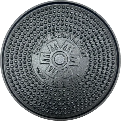 Miniatura 9 de Placa Difusora de Calor de 9.25 Pulgadas con Acabado Cerámico Negro – Aleación de Aluminio y Cobre para Estufas de Gas y Eléctricas - Cubierta