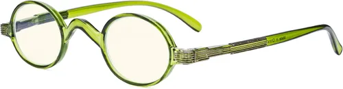 Miniatura 14 de Eyekepper Lentes de filtro de luz azul, lentes de computadora, lectores de bloqueo redondo pequeño con bisagras de resorte, Lente Lente