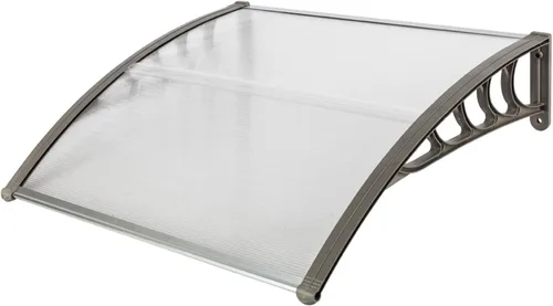 Miniatura 17 de Toldo para puerta de patio, cubierta de policarbonato para puerta delantera al aire libre, protección UV, lluvia, nieve, luz solar, hoja hueca