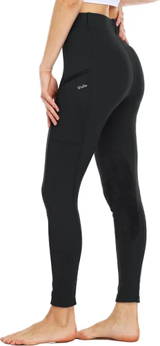 Miniatura 5 de Willit Mallas de equitación para mujer, pantalones de equitación ecuestre, pantalones de equitación, mallas escolares con bolsillos con cremallera