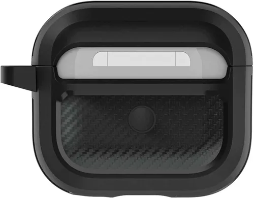 Miniatura 6 de Ghostek CRUSHER - Funda negra para AirPods 3, funda protectora dura de fibra de carbono con diseño de acabado mate para hombres y mujeres