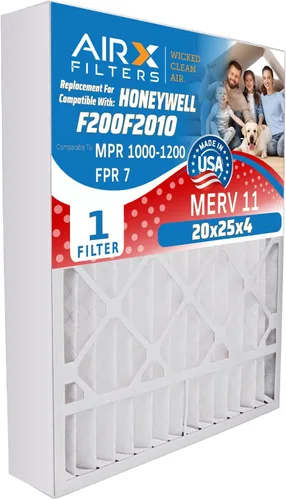 Miniatura 6 de AIRX FILTERS WICKED CLEAN AIR. Filtro de horno 20x25x4 MERV 11 compatible con filtro de aire Honeywell 20x25x4 F25 1 solo filtro