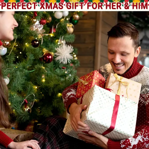 Miniatura 7 de Paquete de 2 divertidos delantales de cocina de Navidad para mujeres y hombres, delantales de chef ajustables para cocinar, delantales impermeables