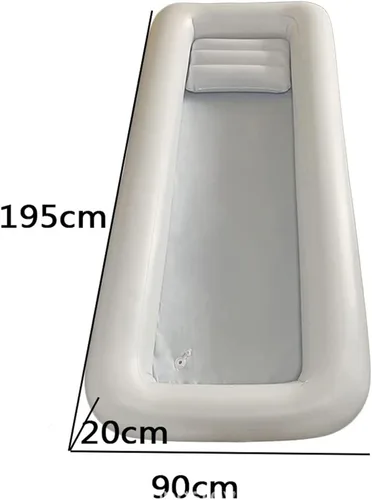 Miniatura 2 de CEEBUS Bañera inflable portátil para adultos, bañera inflable médica, bañera de PVC para adultos con bomba de aire eléctrica y bolsa de agua