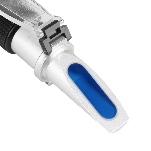 Miniatura 9 de Refractómetro de alcohol para porcentaje de volumen de alcohol espirituoso, probador de alcohol de mano con compensación automática de temperatura