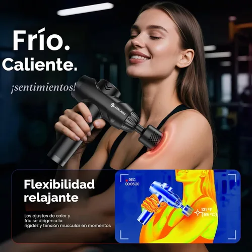 Miniatura 3 de AERLANG Pistola de masaje con calor y frío, pistola de masaje de tejido profundo, masajeador de espalda y cuello para aliviar el dolor, masajeador