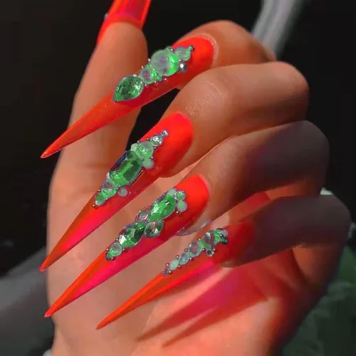 Miniatura 6 de BELICEY Diamantes de imitación para arte de uñas, Día de San Patricio, color verde oliva, con parte trasera plana, piedras preciosas para uñas