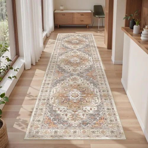 Miniatura 63 de befbee Alfombras de 6x9 pulgadas para sala de estar - Alfombras lavables a máquina resistentes a las manchas para dormitorio, alfombra de área