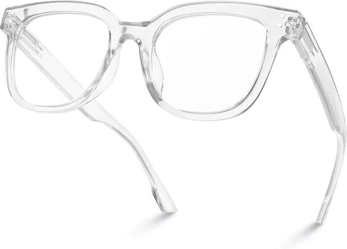 Miniatura 15 de miyya Gafas de luz azul para mujeres y hombres – Monturas gruesas de gran tamaño bloqueador de luz UV y azul, accesorios elegantes para gafas