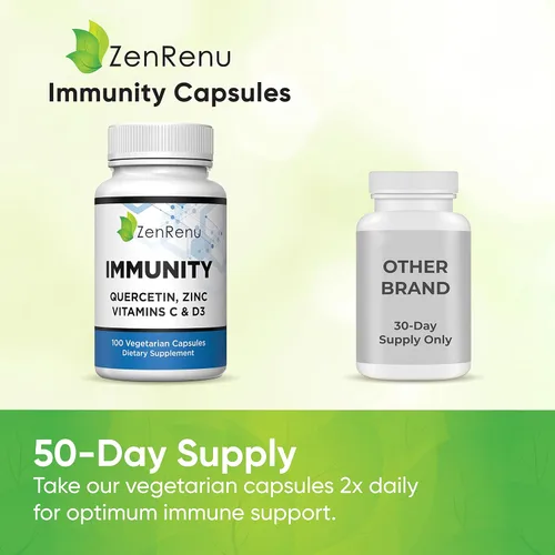 Miniatura 7 de Quercetina Zinc Vitamina C Vitamina D – Vitaminas 6 en 1 para la inmunidad con curcumina para defensa inmunológica y apoyo antioxidante – Fácil