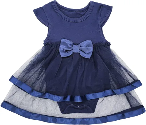 Miniatura 2 de Niyage Conjunto de mameluco de vestido con flores para bebé, traje de fiesta con tutú para bebé