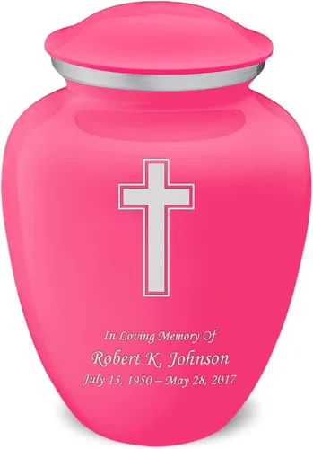 Miniatura 17 de Geturns Embrace - Urnas de cremación cruzadas personalizadas para adultos para cenizas humanas, urna funeraria grande negra para mujeres y hombres