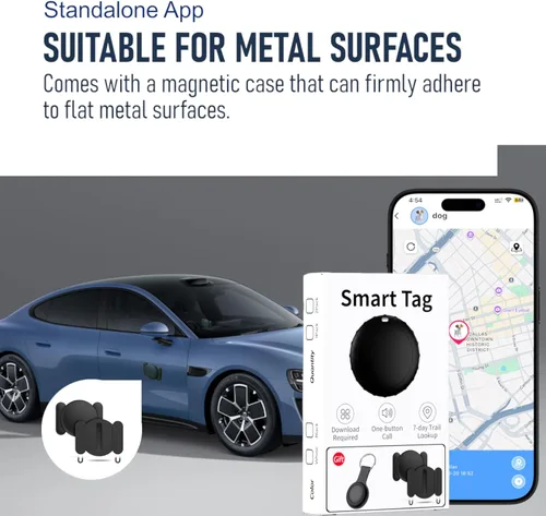 Miniatura 4 de Rastreador GPS de coche para vehículos: dispositivos de seguimiento ocultos para automóviles, no requiere tarjeta SIM, disponible para Android e