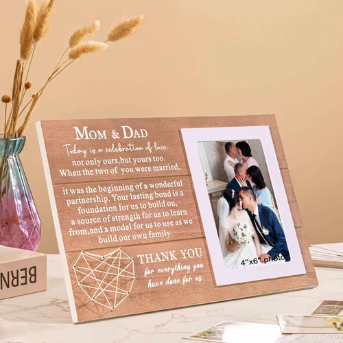 Miniatura 5 de Regalo de agradecimiento para los padres de la novia o el novio en el día de la boda, regalos de boda para mamá, papá, de la novia o el novio