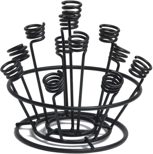Oenophilia Ramo de tapón de botella, metal negro, soporte para tapón de botella de vino, regalos de vino