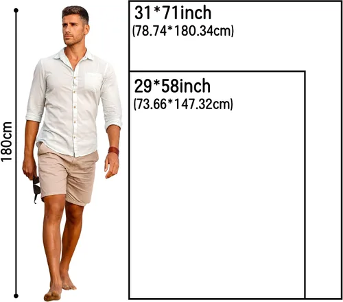Miniatura 5 de Magimagine Toallas de playa de verano personalizadas, toalla de playa con nombre personalizado, absorbente y de secado rápido, toalla grande sin