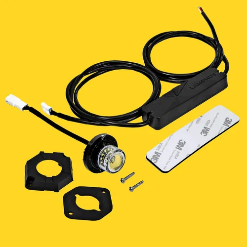 Miniatura 8 de Lamphus SnakeEye III Ámbar 12W LED Luz Estroboscópica Oculta [Montaje Cónico de Faro / Luz Trasera] [Clasificación SAE] Luz de Emergencia