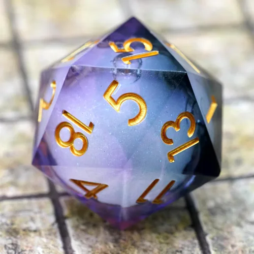 Miniatura 12 de Sharp Edge Eyeball D20 - Dados grandes individuales de 1.76 pulgadas con estuche de regalo, dados de ojo móvil de dragón para Calabozos y Dragones