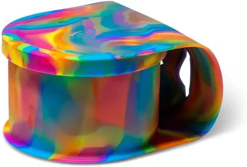 Miniatura 22 de Silipint Cuenco de silicona con tapa Go Go Connected, irrompible, no tóxico, apto para lavavajillas (Aurora, 25 onzas, paquete de 2)