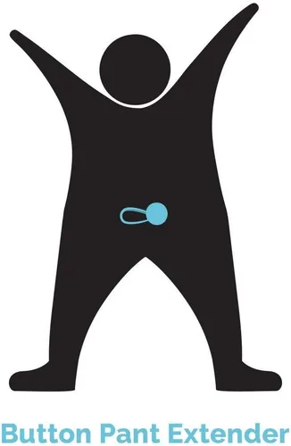 Miniatura 8 de Paquete de 5 extensores de pantalones con botones flexibles Añade 1 a 2 pulgadas súper resistente con un poco de elasticidad negro