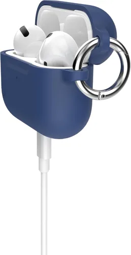 Miniatura 3 de Speck Funda AirPods Pro para Apple AirPods Pro de 1ª generación y AirPods Pro de 2ª generación, revestimiento suave al tacto duradero con accesorio