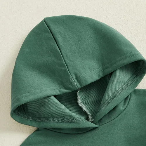 Miniatura 216 de Conjunto de ropa de otoño e invierno para bebé y niño, sudadera larga con capucha y pantalones para niños pequeños, 6, 12, 18, 24 meses, 2T