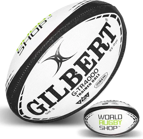 Miniatura 8 de World Rugby Shop X Gilbert G-TR4000 - Pelota de rugby para adultos y jóvenes, tallas 3, 4 y 5, cosida a mano, construcción de 3 capas