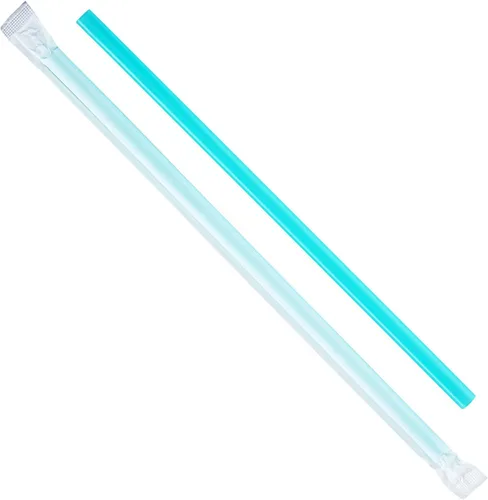 Miniatura 2 de Karat C9075(Aqua) Pajitas gigantes de 9 pulgadas (0.315 in) envueltas en papel - Aqua (caja de 2500)