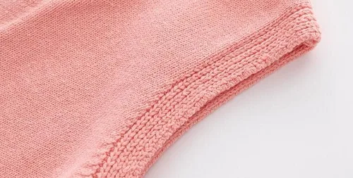 Miniatura 4 de Chaleco unisex para bebé, chaleco de punto suave de algodón con cuello en V, chaleco sin leveeless