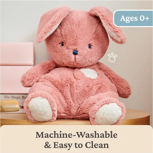 Miniatura 6 de GUND Baby Oh So Snuggly Bunny Animal de Peluche, Juguete de Conejito para Niños Pequeños, Rosa Polvoriento, 12.5