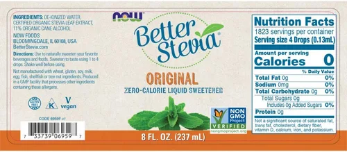 Miniatura 2 de Now Foods Better Stevia - Extracto líquido original, botella de 8 onzas (paquete de 2)
