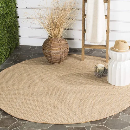 Miniatura 20 de SAFAVIEH Alfombra Lavable para Exteriores Colección Courtyard - Pasillo de 2'3" x 6'7", Azul Marino y Gris, No Desprende Pelusa y Fácil Limpieza