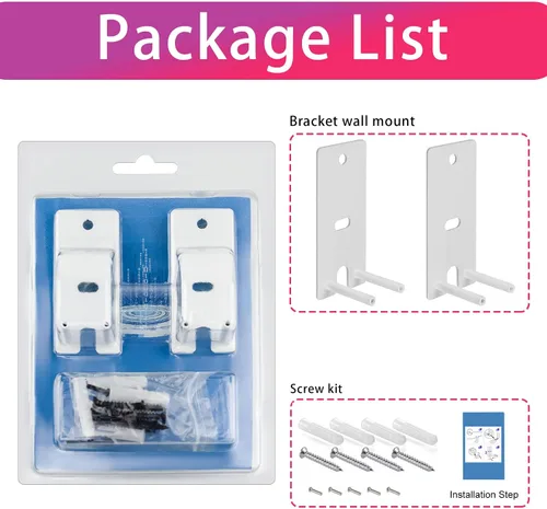 Miniatura 6 de Dinghose - Soportes de pared compatibles con altavoces Bose Surround 700, OmniJewel Lifestyle 650 Sistema de entretenimiento en el hogar (blanco)