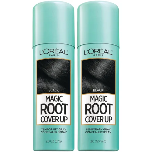 Miniatura 25 de L'Oreal Paris Magic Root Cover Up - Aerosol para el cabello gris, cobertura de cabello 100% canas con fórmula construible, ligera, resistente a