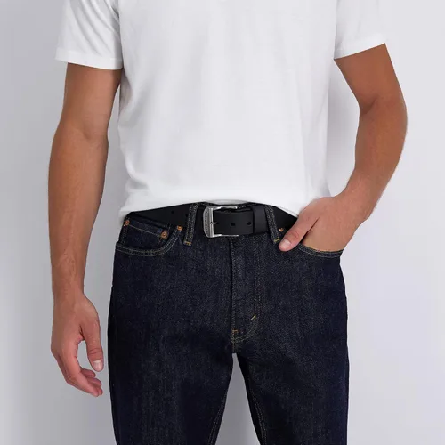 Miniatura 5 de Levi's mens Black Leather Belt - Casual Design for Jeans Or Everyday Wear