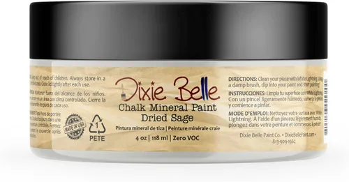 Miniatura 261 de Dixie Belle Paint Company - Pintura con acabado de tiza para muebles, color negro (Caviar), 1 galón, 128 fl oz, pintura mineral color rosa intenso