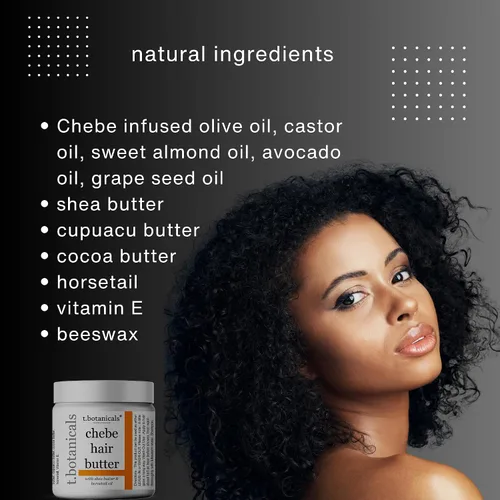 Miniatura 5 de Set Chebe: Acondicionador sin enjuague y mantequilla con polvo Chebe para mechones deliciosos, promueve el crecimiento del cabello más largo