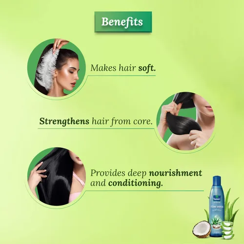 Miniatura 3 de Parachute Advansed Aceite de coco enriquecido con aloe vera para cabello fuerte, suave y sedoso, nutrición profunda y acondicionamiento, todo tipo