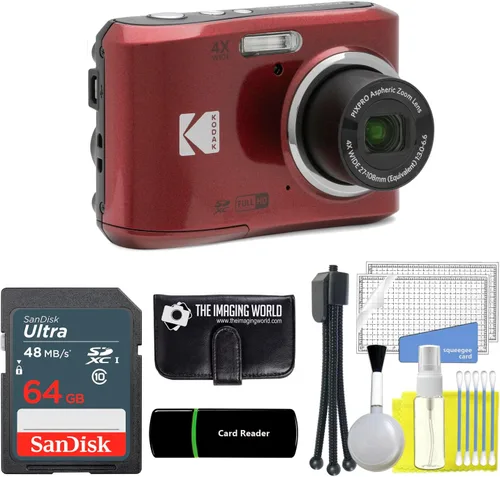Miniatura 2 de Cámara digital Kodak PIXPRO FZ45 16 MP con zoom óptico 4X, lente gran angular de 27 mm, video Full HD 1080P, pantalla LCD de 2.7 pulgadas (negra) +