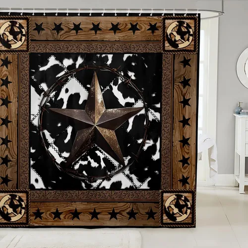 Miniatura 39 de Lindas cortinas de ducha para niños, cortinas rústicas de gallina, decoración de dormitorio de niñas y adultos, girasoles animales, plantas